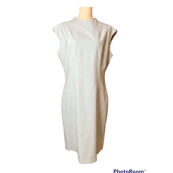 New Dani Max Dress in Pale Blue Sheath Cap Sleeves Size 14 - Picture 1 of 6